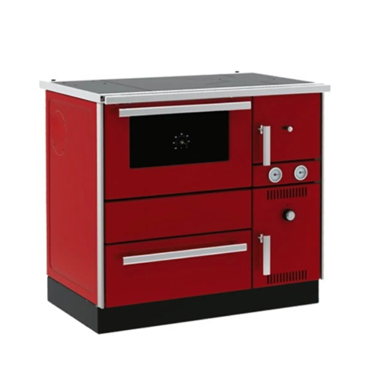 Šporet na čvrsto gorivo Alfa term 20 L NR Eco,crveni, levi