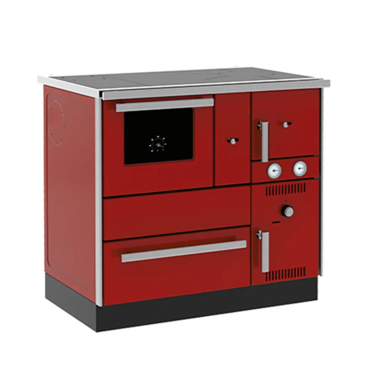 Šporet na čvrsto gorivo Alfa term 27 L NR Eco,crveni,levi