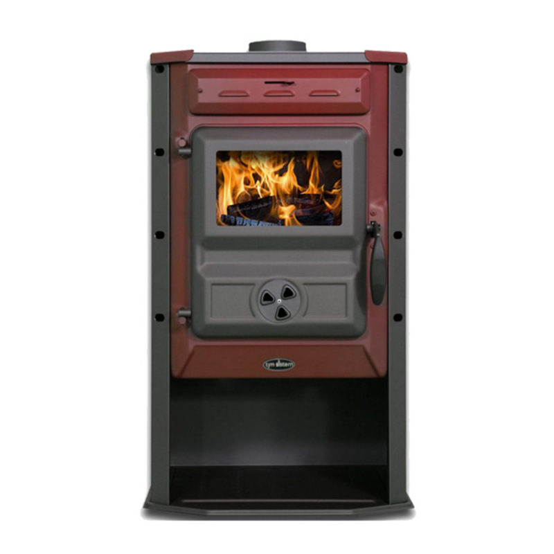 Peć na čvrsto gorivo TimSistem Čarobna, crvena