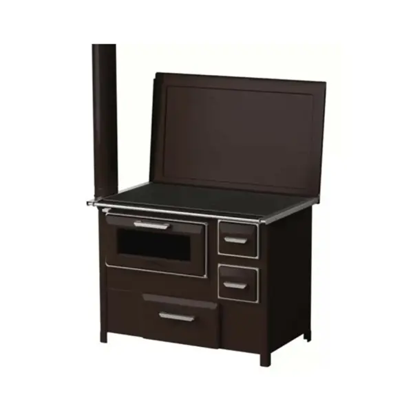 Šporet na čvrsto gorivo MBS SD 9 RS braon, levi