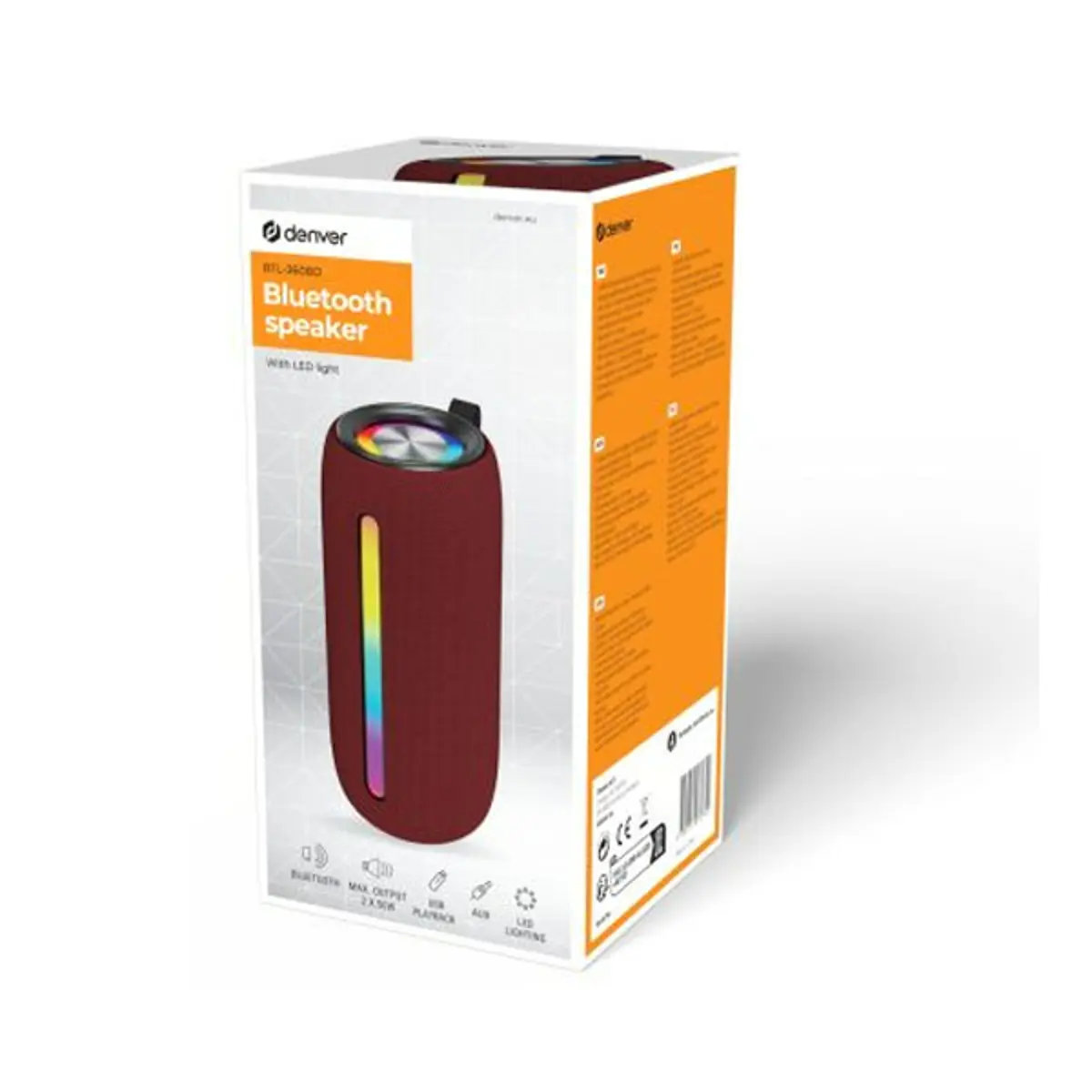 Bluetooth zvučnik Denver BTL-360BD bordo