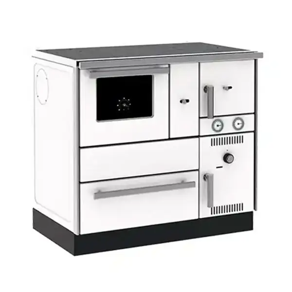 Šporet na čvrsto gorivo Alfa Term 27 NR beli, levi, ECO