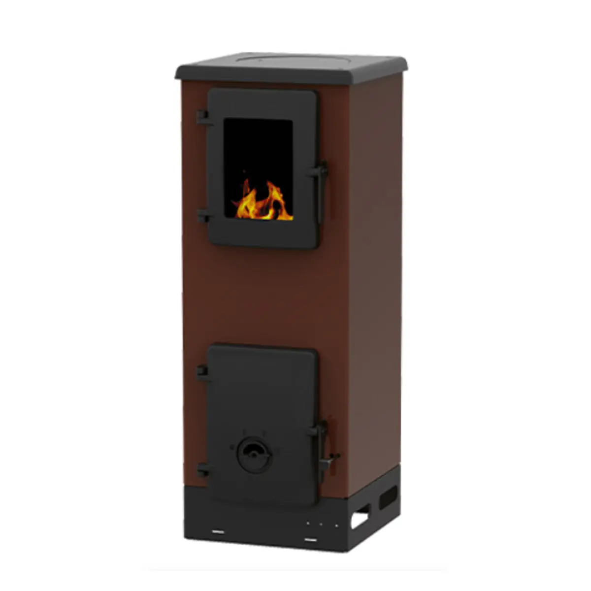 Peć na čvrsto gorivo Alfa Plam Vulkan S ECO, braon