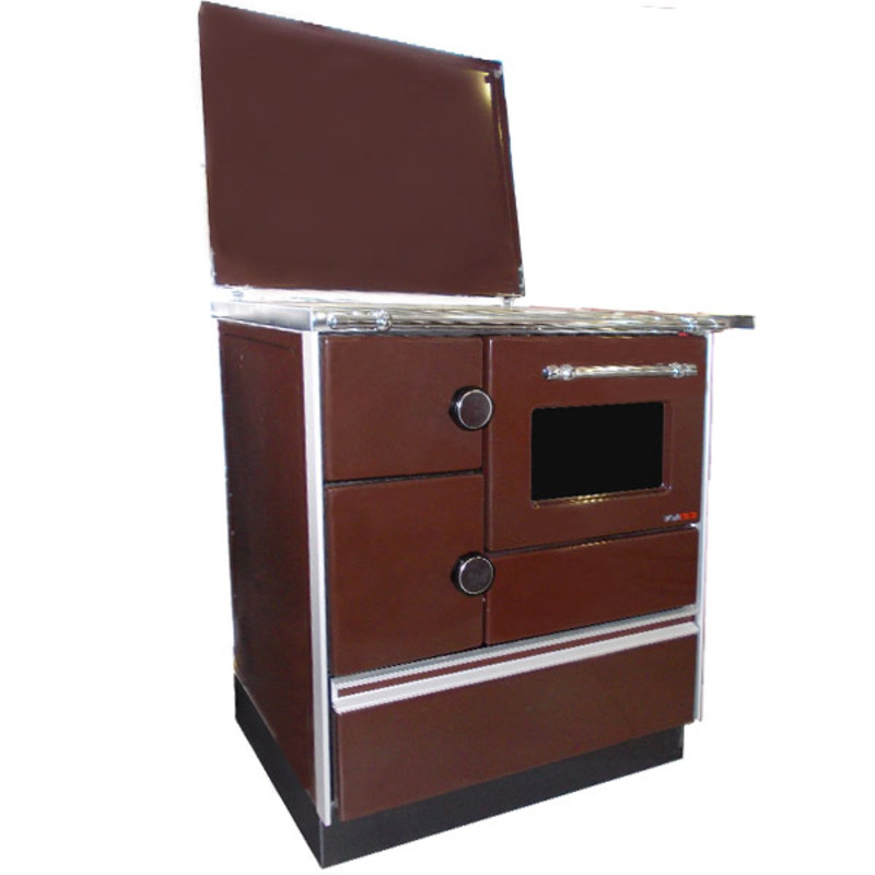 Šporet na čvrsto gorivo, Alfa Plam 70H LB Termo, braon, desni