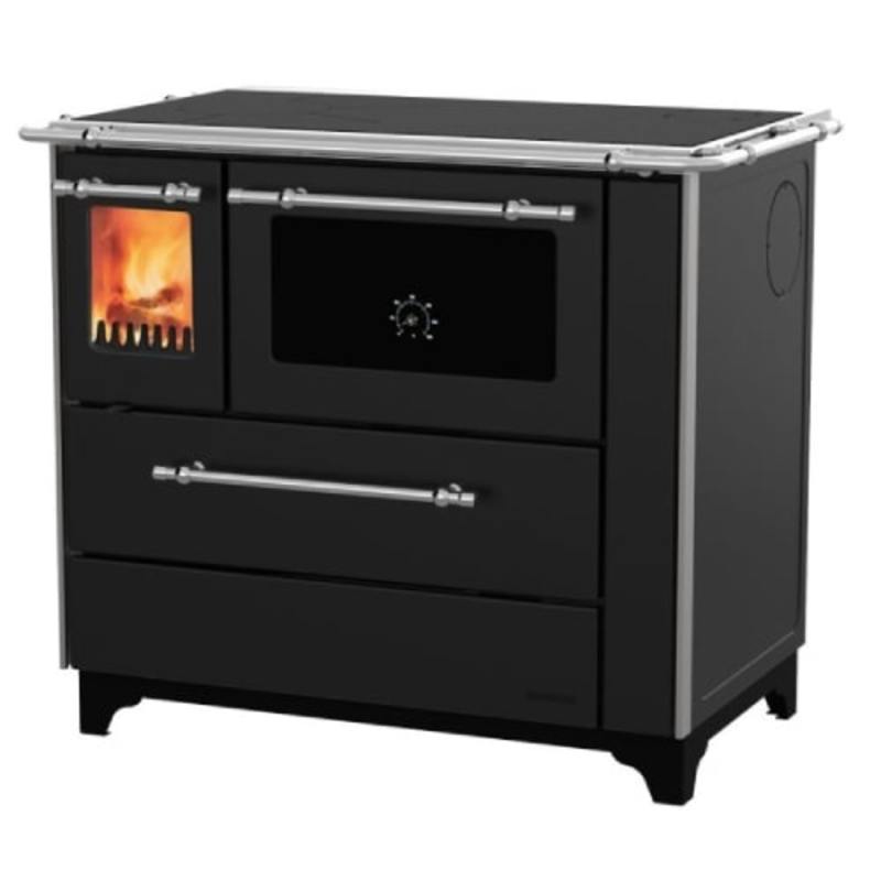 Šporet na čvrsto gorivo Alfa Plam 90 DONNA ECO,antracit, desni