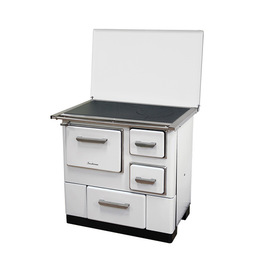 Šporet na čvrsto gorivo MBS 3E DP ECO, beli, levi