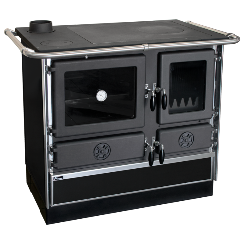 Šporet na čvrsto gorivo MBS magnum plus 4D,crni, levi