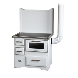 Šporet na čvrsto gorivo MBS SD7 RS, beli, desni