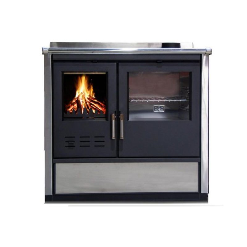 Šporet na čvrsto gorivo TimSistem North D exclusiv,inox,desni