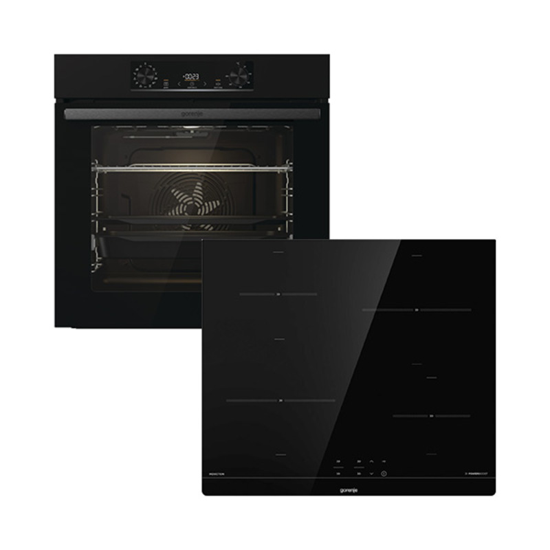 Ugradni black set Gorenje induction BOS6737E06BG + IT40SC